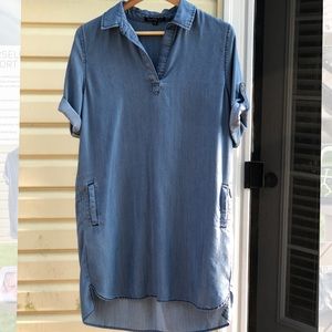 Velvet Heart Chambray Blue Denim Dress